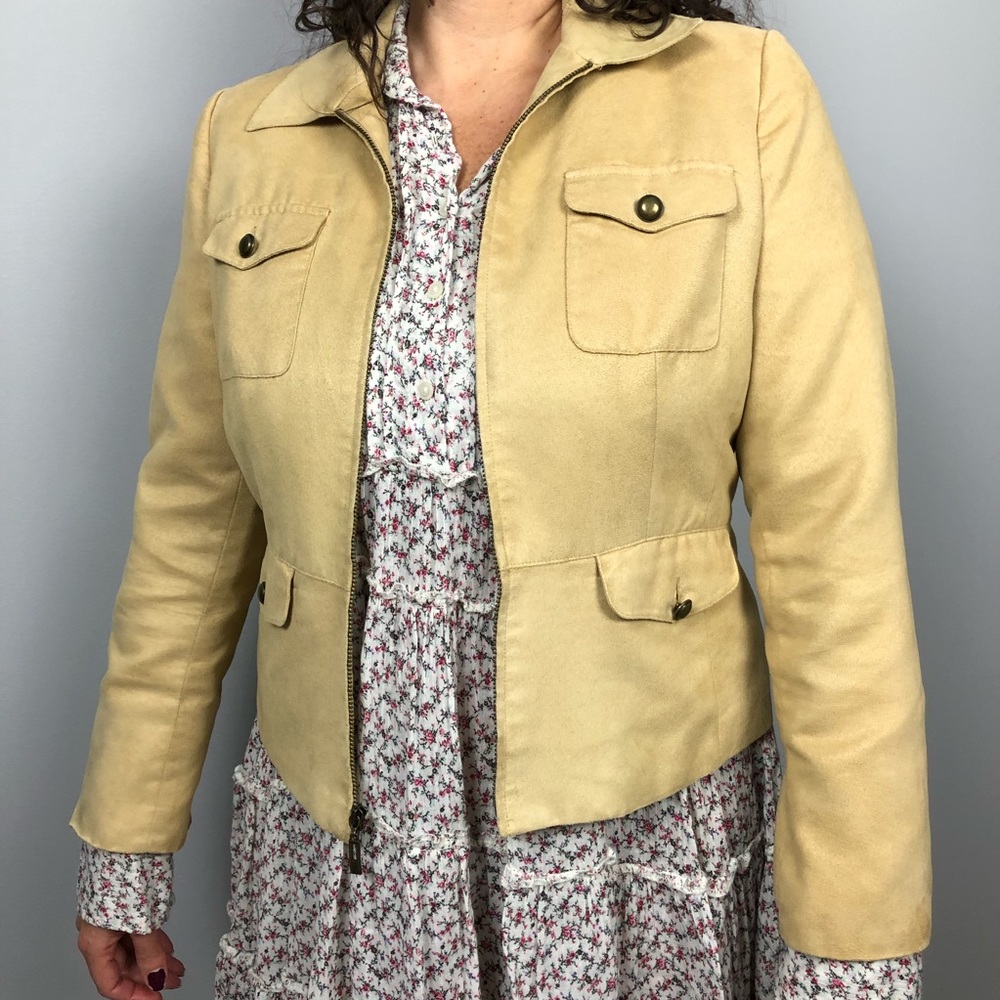 Faux Suede Jacket